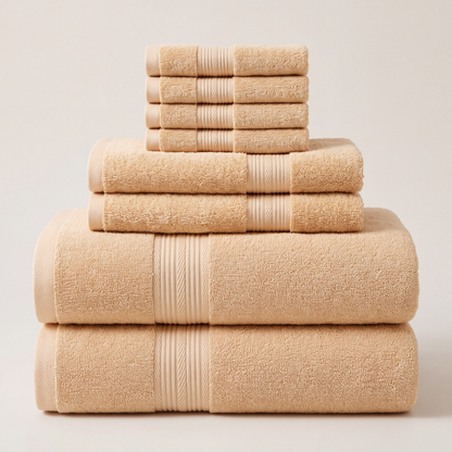The Presidential Suite Bath Bundle — 8-Piece Set, 600GSM Cotton